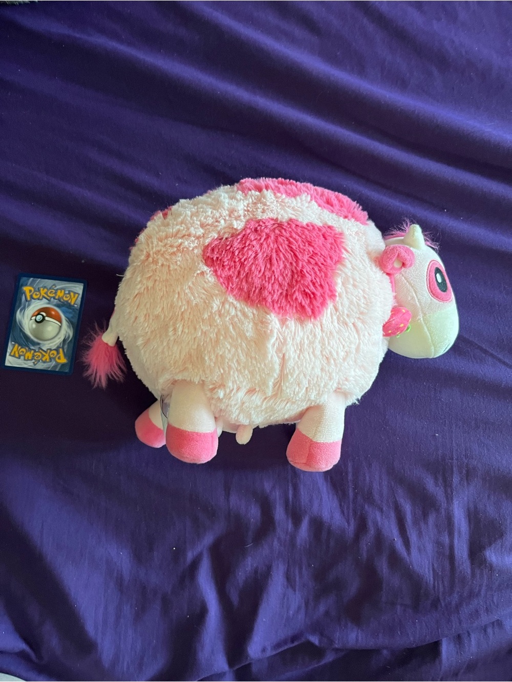 Squishable Strawberry Mini Cow Plush